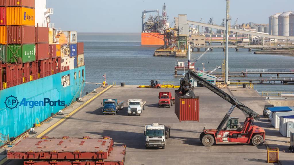 contenedores camiones puerto bahia blanca